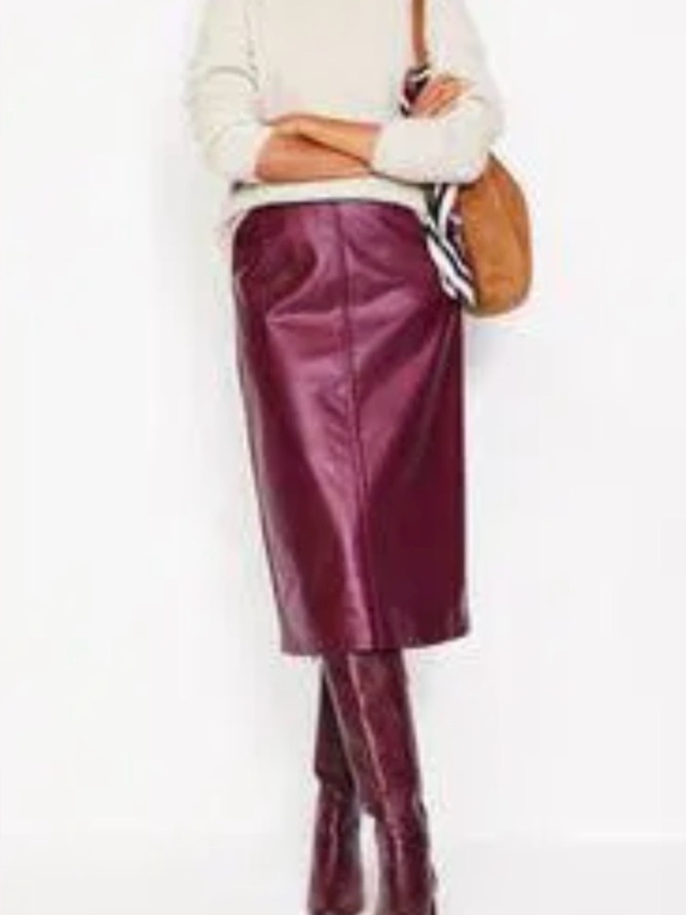 Boden skirt NWT US 8, PU faux leather straight skirt, perfect fall skirt!